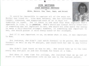 OUR MOTHER